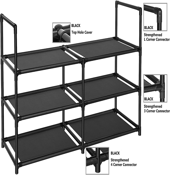 Shoe rack with cover